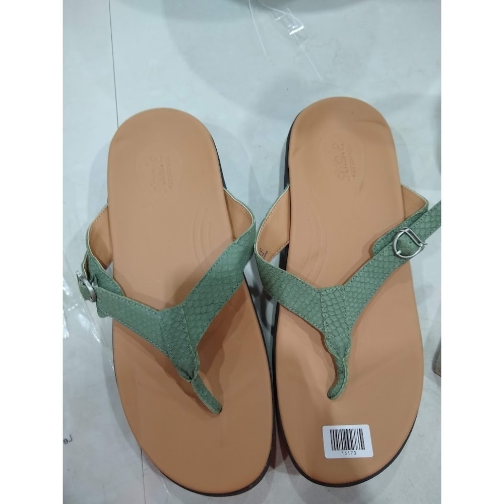 Strole Soft Stride Womens Sandals Green, 10 M